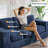 Boneless 74.8" Upholstered Sofa Couch-127882778