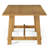 Maven Lane Yves Rustic Rectangular Wooden Dining Table, Weathered Natural Finish