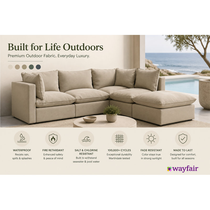 Sofa, Grey Outdura