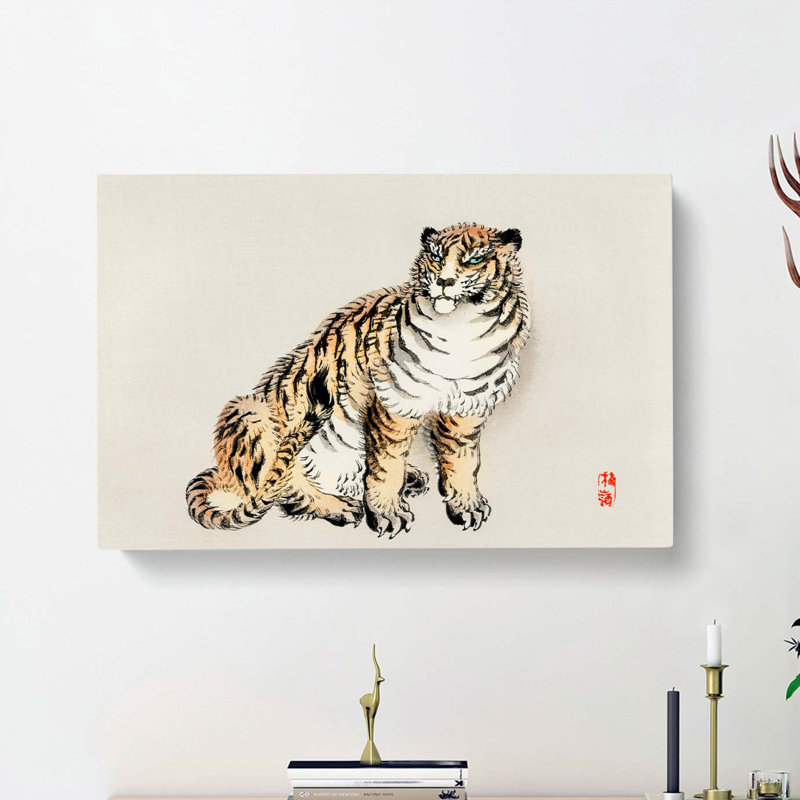 Tiger by Kono Bairei - Wrapped Canvas, 50cm H x 76cm W x 3cm D