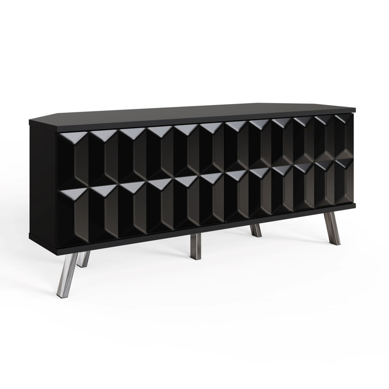 ELEVATE Corner TV Cabinet, Black