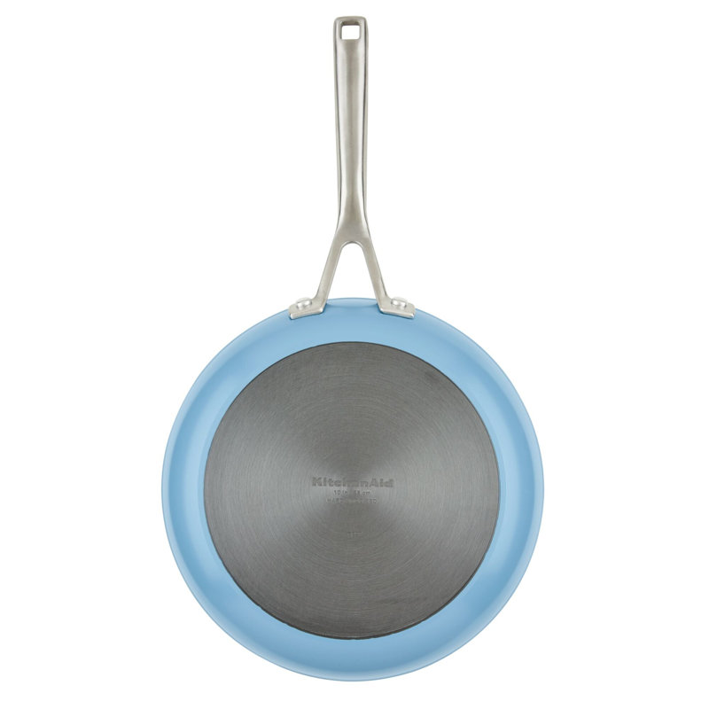 KitchenAid Hard Anodized Ceramic Nonstick Cookware Pots and Pans Set, 10 Piece, Blue