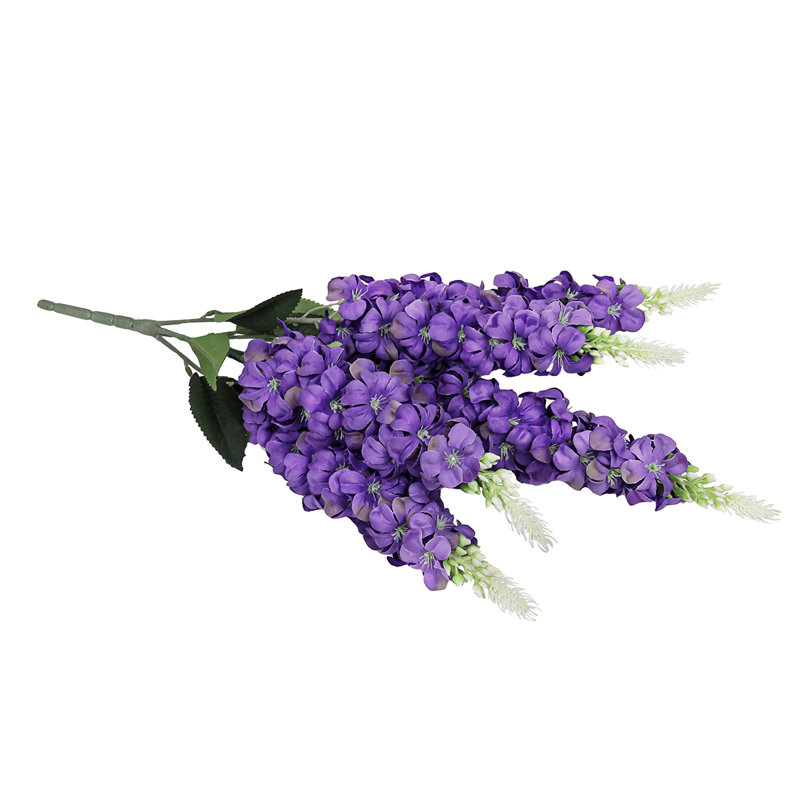 Bouquet de tiges de fleurs artificielles, Mauve