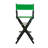 30" Folding Director Chair with Canvas-19623372-19623377