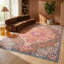 Tapis abstrait rouille Kymiere-601720231
