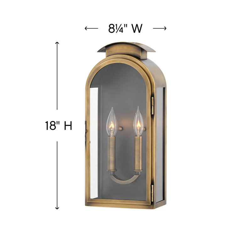 Rowley 2-Light Outdoor Wall Lantern