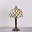 Lampe de table 14,5 po de style vitrail Tiffany, abat-jour fait à la main raisin, lampe de lecture de bureau parfaite pour une grande table de chevet de salon