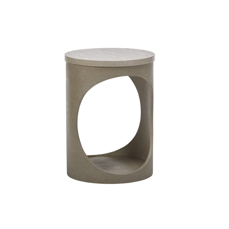 Table de bout avec tablette en bois massif Sovereign