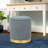Teddy Fleece Round Ottoman With Stroage-1790654085