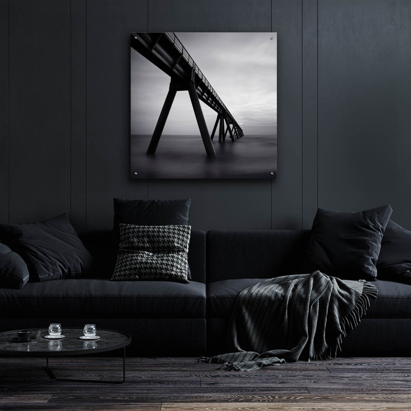 «Wharf de la Salie» par Nina Paponcek, art mural en verre acrylique, H 36 po x l 36 po x P 0,2 po