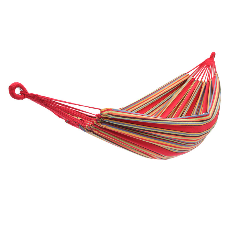 Hamac double portatif Figura, Rayures rouges