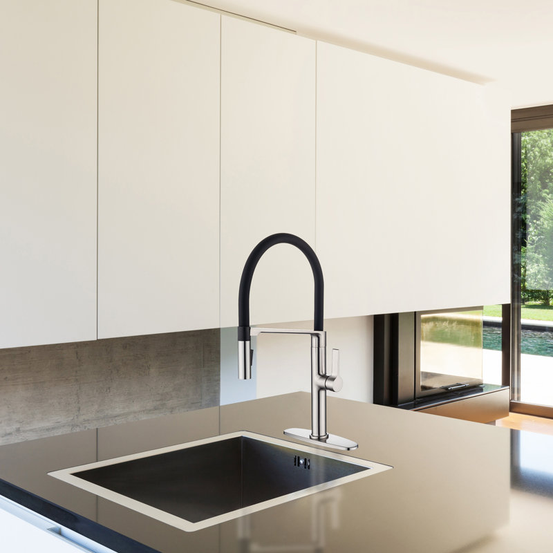 Robinet de cuisine l 10 po RX6000BN, Nickel brossé