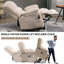 Fauteuil inclinable électrique en chenille de grande taille avec massage par vibration 8 points et chauffage lombaire-1893211102