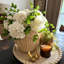 Vase à fleurs fabriqué à la main en corde de papier ShellShaped