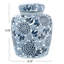 Chadwicks Decorative Chrysanthemum Ceramic Ginger Jar with Lid