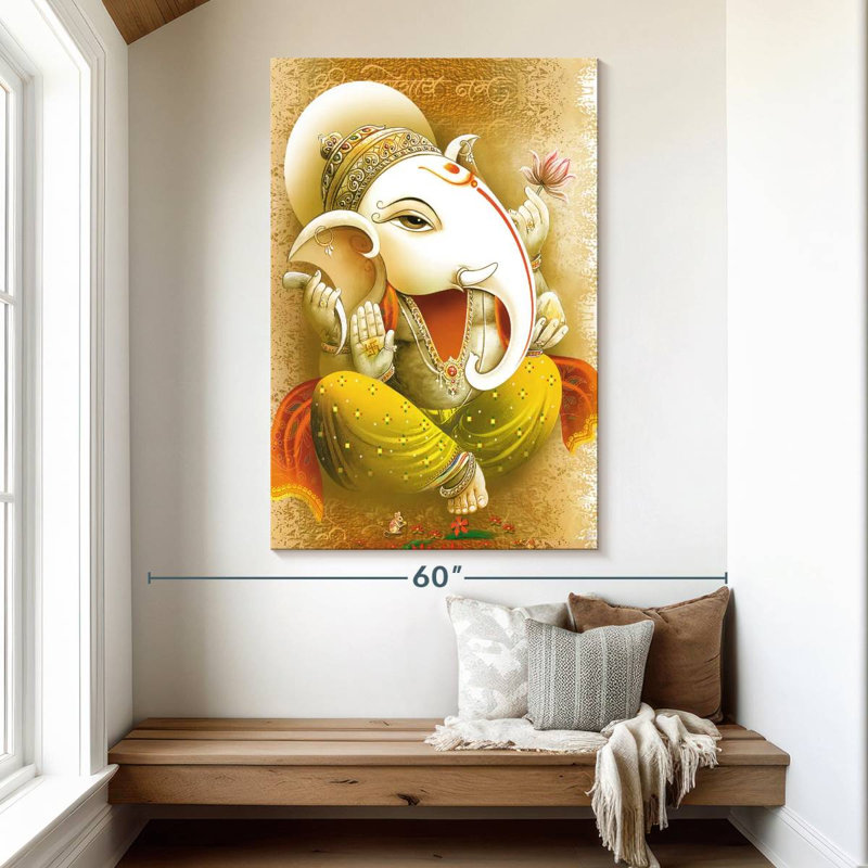 Adella Hindu Lord Ganesh, 51" H x 34" W