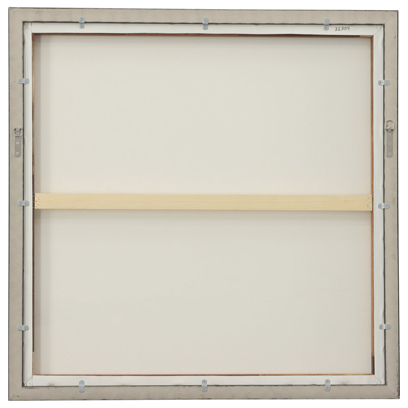 Abstract Landscape Canvas Print with Silver Frame