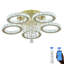 Luxury Ring LED Crystal Chandelier, Gold Finish And K9 Crystal Accents-307950199-307950198-307950186