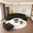 Black semi-circular curved corner sofa-106295167-106295165