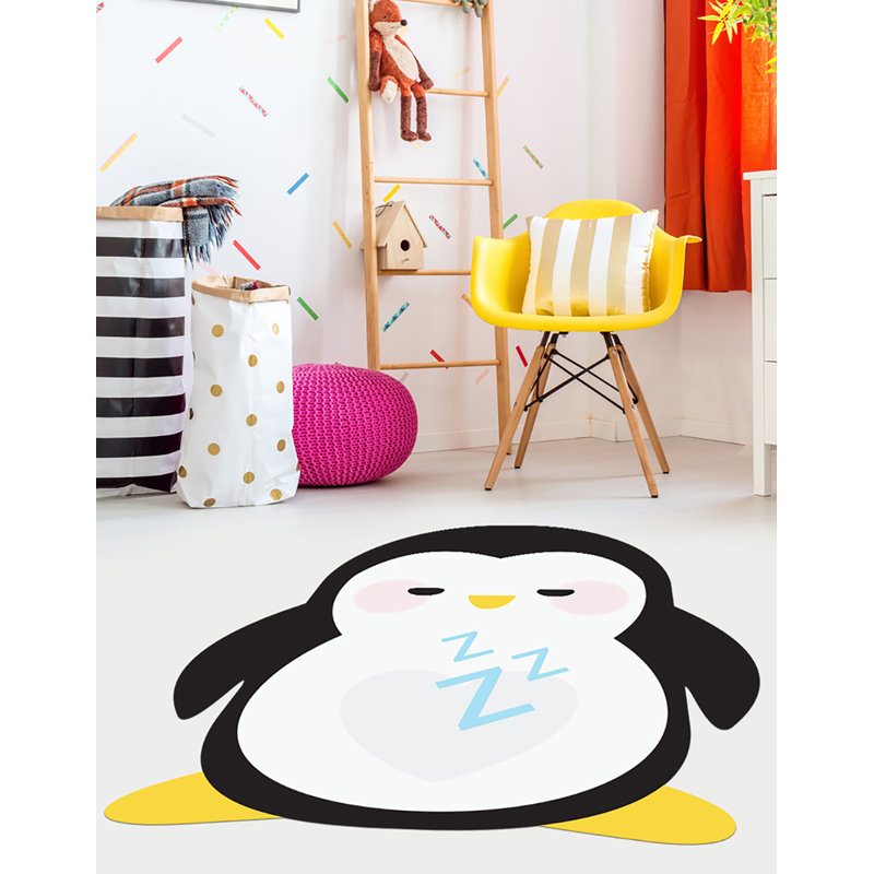 Gunnild Vinyl Machine Printed Area Rug, Rectangle 92 x 100cm