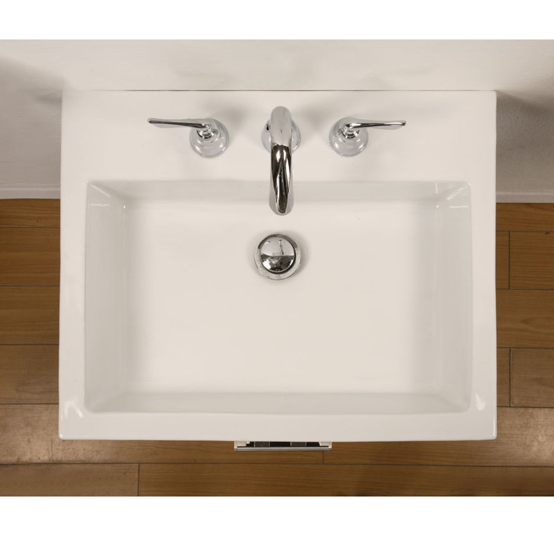 Plateau de meuble-lavabo simple 24 po Tribeca, 1 trou