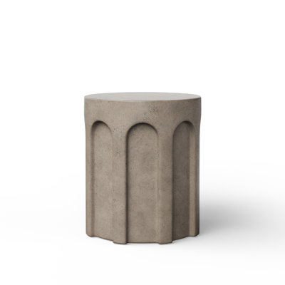 Mikah Concrete Cassie Stool by Joss & Main