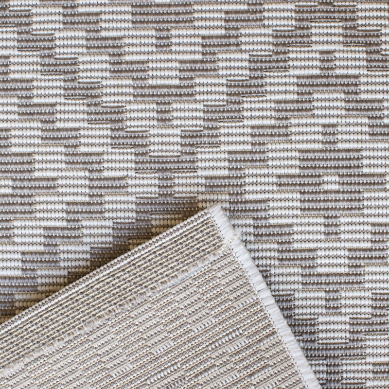 Babin Flatweave Indoor/Outdoor Grey Rug, Rectangle 200 x 290cm