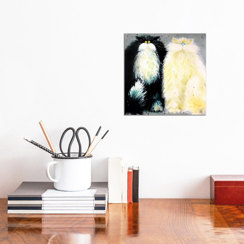 Mr And Mrs by Kim Haskins - Wrapped Canvas Print, 30.48 cm H x 30.48 cm W