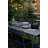 Luxembourg Rectangular Metal Outdoor Dining Table With Umbrella Hole , in. W in. D-86001425-86001429