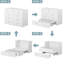 Lit escamotable double avec rangement et chargeur intégré-460304900