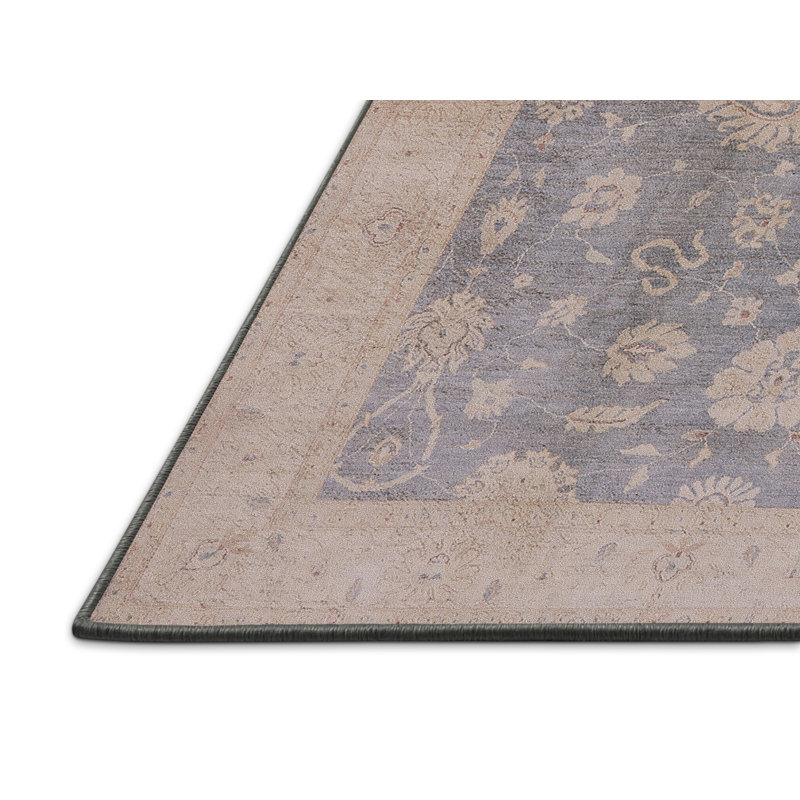 Tapis bleu / beige Casanova, Rectangle 5 pi x 8 pi