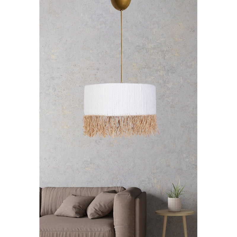 Elegant White Chandelier, Plastic Body, 7.9 x 11.8 inches | Adjustable Cable Height (Up to 23.6 inches) | E27 Socket, Max 40W | Perfect for Living Room, Dining Room, & Bedroom, Modern & Stylish Lighting Fixture