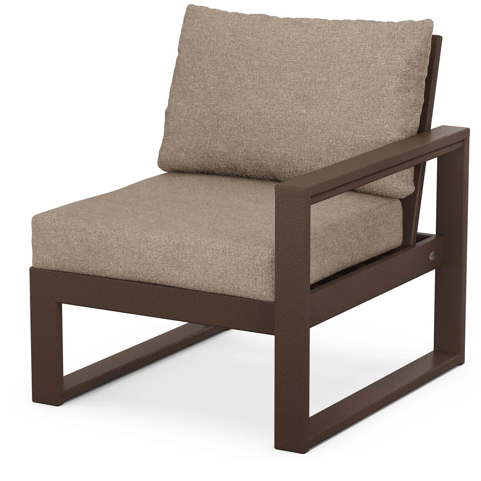 Edge Patio Lounge Chair, Spiced Brown Revolution®, Mahogany