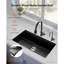 Évier de cuisine encastré 30 po en granite à cuve simple encastrable pour bar pour véhicule récréatif