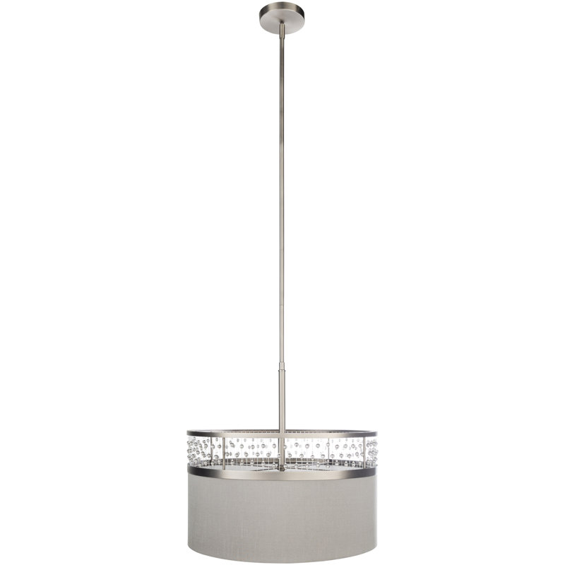 Dalary 3 - Light Drum Chandelier, White