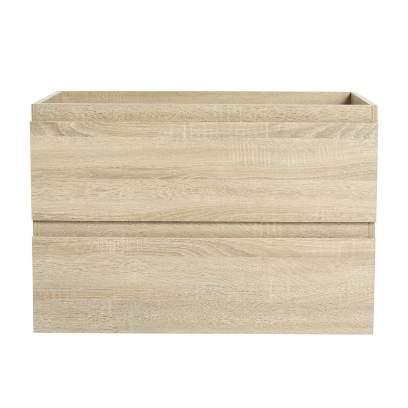 Armoire de salle de bain en contreplaqué de chêne de 30 po, fixée au mur pour un attrait moderne avec style