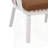 Huron Outdoor Patio PP Club Chair, White Finish With Brown Cushion, Set Of 2-921950680