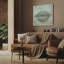 «Whispered Kiss Green (Square)» sur toile par Golden Glow Interiors-1023182800-1023181869