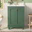 Meuble-lavabo moderne de 24 po de conception simple et élégante avec rangement à fermeture en douceur, tablette réglable, meuble-lavabo avec lavabo en céramique-21865598