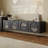 Solid Wood & Glass Accent TV Stand-103427339