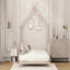 Lit plateforme simple en métal, rose-1493247285