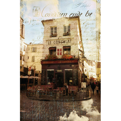 Paris Bistro III - Wrapped Canvas Print