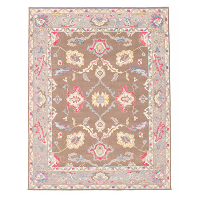 One-of-a-Kind Monticello Hand-Knotted New Age Rectangle 8'1"" x 10'3"" Wool Area Rug in Brown/Beige -  Isabelline, 0259F476AFFC42DCB8D724EB3B86EFFB