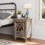 Retro Wooden Nightstand 1 Door
