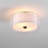 Linen Semi Flush Mount