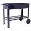 Produits Jardin surélevé mobile surélevé et ergonomique pour jardin, terrasse avec roues, tablette inférieure, noir