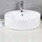 Safavieh Brook 16.7 " Ceramic Circular Bathroom Sink and Overflow Hole