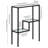 Lovett 22'' Glass Top Console Table-1248255054
