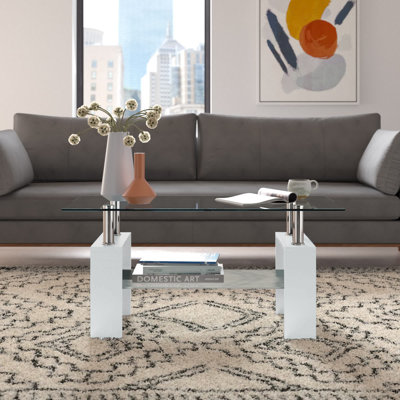 Arebella cocktail table,living room table,Rectangle Coffee Table with storage