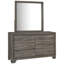 Commode 6 tiroirs avec miroir Funston